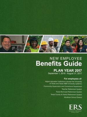 Primary view of object titled 'New Employee Benefits Guide: Plan Year 2017, Higher Education Institutions'.