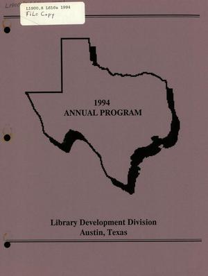 The Library Services and Construction Act 1994 Annual Program