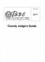Book: County Judge's Guide