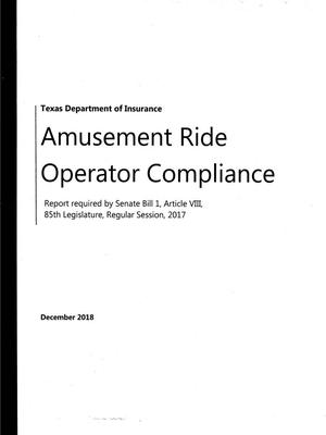 Amusement Rise Operator Compliance Biennial Report: 2018