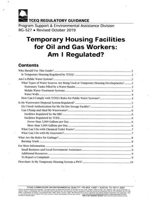 Temporary Housing Facilities for Oil and Gas Workers: Am I Regulated?