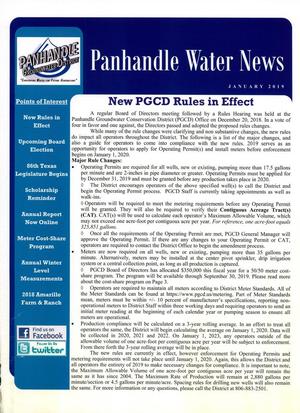 Panhandle Water News, January 2019