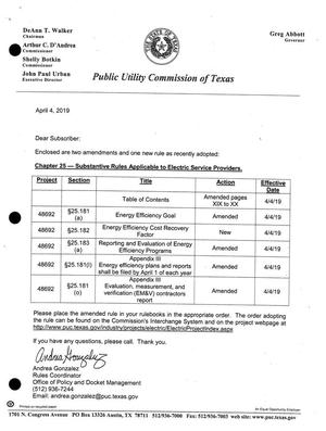 Primary view of object titled 'Public Utility Rulebook Updates: April 4, 2019'.