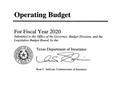Thumbnail image of item number 3 in: 'Texas Department of Insurance Operating Budget: 2020'.