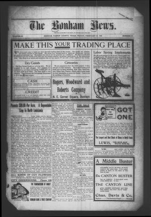The Bonham News. (Bonham, Tex.), Vol. 42, No. 86, Ed. 1 Friday, February 21, 1908
