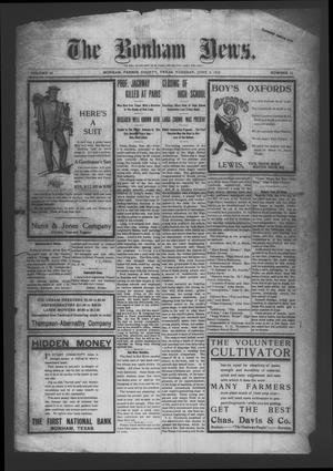The Bonham News. (Bonham, Tex.), Vol. 43, No. 11, Ed. 1 Tuesday, June 2, 1908