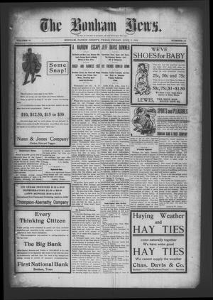 The Bonham News. (Bonham, Tex.), Vol. 43, No. 12, Ed. 1 Friday, June 5, 1908