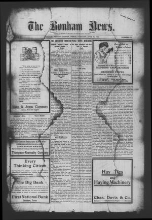 The Bonham News. (Bonham, Tex.), Vol. 43, No. 19, Ed. 1 Tuesday, June 30, 1908
