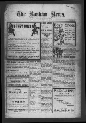 The Bonham News. (Bonham, Tex.), Vol. 43, No. 24, Ed. 1 Friday, July 17, 1908