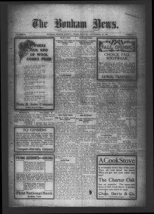 The Bonham News. (Bonham, Tex.), Vol. 43, No. 43, Ed. 1 Tuesday, September 22, 1908