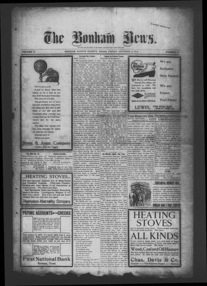 The Bonham News. (Bonham, Tex.), Vol. 43, No. 46, Ed. 1 Friday, October 2, 1908