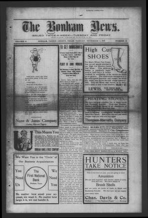 The Bonham News. (Bonham, Tex.), Vol. 43, No. 55, Ed. 1 Tuesday, November 3, 1908