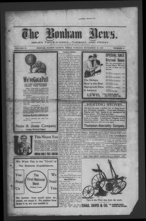 The Bonham News. (Bonham, Tex.), Vol. 43, No. 57, Ed. 1 Tuesday, November 10, 1908