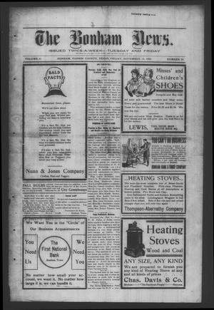 The Bonham News. (Bonham, Tex.), Vol. 43, No. 58, Ed. 1 Friday, November 13, 1908