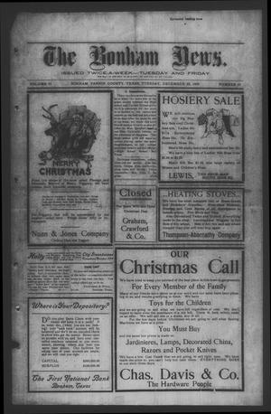 The Bonham News. (Bonham, Tex.), Vol. 43, No. 69, Ed. 1 Tuesday, December 22, 1908