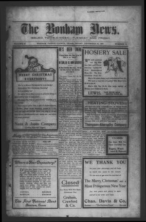 The Bonham News. (Bonham, Tex.), Vol. 43, No. 70, Ed. 1 Friday, December 25, 1908