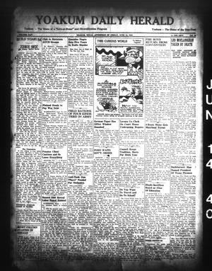 Yoakum Daily Herald (Yoakum, Tex.), Vol. 44, No. 63, Ed. 1 Friday, June 14, 1940