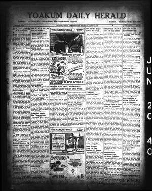 Yoakum Daily Herald (Yoakum, Tex.), Vol. 44, No. 68, Ed. 1 Thursday, June 20, 1940