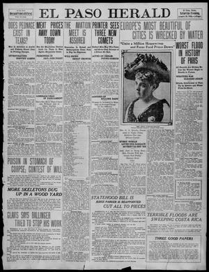 Primary view of object titled 'El Paso Herald (El Paso, Tex.), Ed. 1, Saturday, January 29, 1910'.