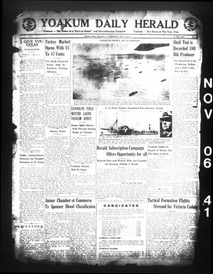 Yoakum Daily Herald (Yoakum, Tex.), Vol. 45, No. 183, Ed. 1 Wednesday, November 5, 1941