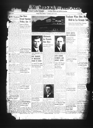 Yoakum Weekly Herald (Yoakum, Tex.), Vol. 46, No. [3], Ed. 1 Thursday, April 16, 1942