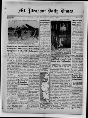 Mt. Pleasant Daily Times (Mount Pleasant, Tex.), Vol. 24, No. 160, Ed. 1 Thursday, September 17, 1942