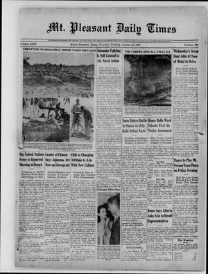 Mt. Pleasant Daily Times (Mount Pleasant, Tex.), Vol. 24, No. 190, Ed. 1 Thursday, October 22, 1942