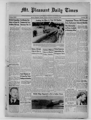 Mt. Pleasant Daily Times (Mount Pleasant, Tex.), Vol. 24, No. 194, Ed. 1 Tuesday, October 27, 1942