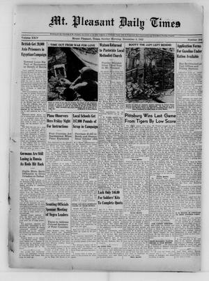 Mt. Pleasant Daily Times (Mount Pleasant, Tex.), Vol. 24, No. 204, Ed. 1 Sunday, November 8, 1942