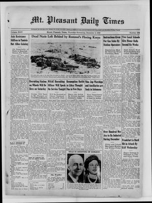 Mt. Pleasant Daily Times (Mount Pleasant, Tex.), Vol. 24, No. 224, Ed. 1 Thursday, December 3, 1942