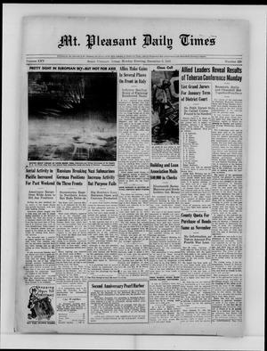 Mt. Pleasant Daily Times (Mount Pleasant, Tex.), Vol. 25, No. 228, Ed. 1 Monday, December 6, 1943