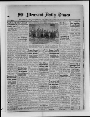 Mt. Pleasant Daily Times (Mount Pleasant, Tex.), Vol. 27, No. 245, Ed. 1 Tuesday, January 8, 1946