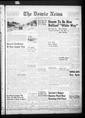 The Bowie News (Bowie, Tex.), Vol. 28, No. 49, Ed. 1 Friday, February 10, 1950