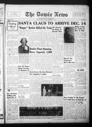 Primary view of object titled 'The Bowie News (Bowie, Tex.), Vol. 29, No. 40, Ed. 1 Friday, December 8, 1950'.