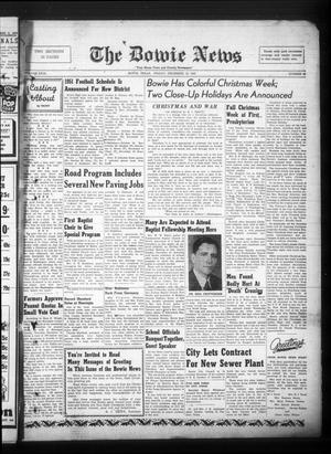 The Bowie News (Bowie, Tex.), Vol. 29, No. 42, Ed. 1 Friday, December 22, 1950