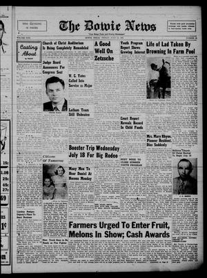 The Bowie News (Bowie, Tex.), Vol. 30, No. 19, Ed. 1 Friday, July 13, 1951