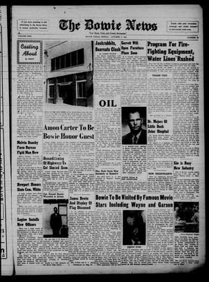The Bowie News (Bowie, Tex.), Vol. 30, No. 31, Ed. 1 Friday, October 5, 1951