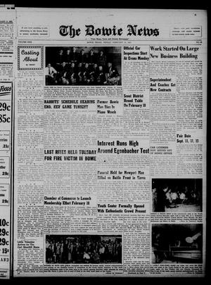 The Bowie News (Bowie, Tex.), Vol. 30, No. 50, Ed. 1 Friday, February 15, 1952