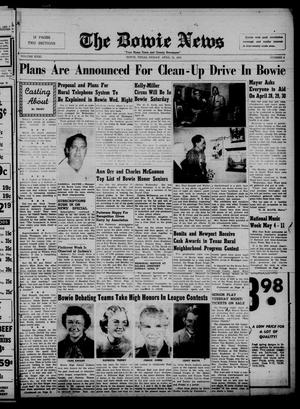 The Bowie News (Bowie, Tex.), Vol. 31, No. 8, Ed. 1 Friday, April 25, 1952