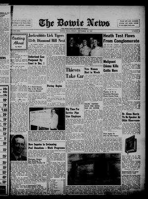 The Bowie News (Bowie, Tex.), Vol. 31, No. 30, Ed. 1 Friday, September 26, 1952