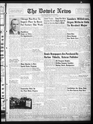 The Bowie News (Bowie, Tex.), Vol. 32, No. 5, Ed. 1 Friday, April 3, 1953
