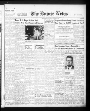 Primary view of object titled 'The Bowie News (Bowie, Tex.), Vol. 35, No. 38, Ed. 1 Thursday, November 22, 1956'.