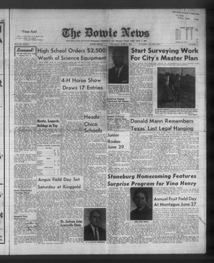 Primary view of object titled 'The Bowie News (Bowie, Tex.), Vol. 41, No. 25, Ed. 1 Thursday, June 21, 1962'.