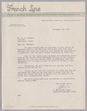 [Letter from Jean E. Vesco to D. W. Kempner, December 28, 1951]