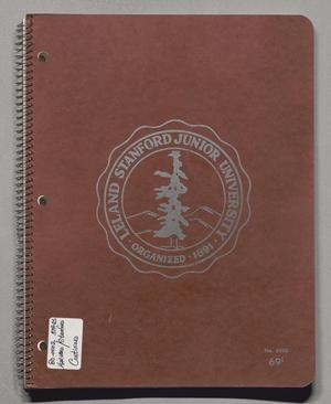 [Notebook including college Business class notes]