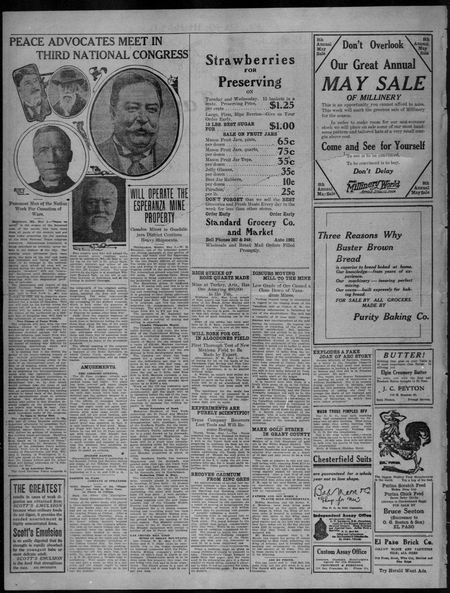 El Paso Herald (El Paso, Tex.), Ed. 1, Tuesday, May 2, 1911
                                                
                                                    [Sequence #]: 2 of 12
                                                