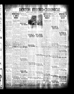 Denton Record-Chronicle (Denton, Tex.), Vol. 27, No. 50, Ed. 1 Tuesday, October 11, 1927
