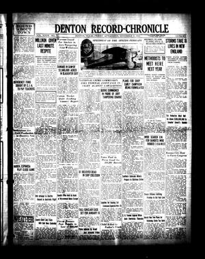 Denton Record-Chronicle (Denton, Tex.), Vol. 27, No. 71, Ed. 1 Friday, November 4, 1927