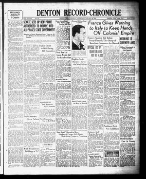 Denton Record-Chronicle (Denton, Tex.), Vol. 38, No. 141, Ed. 1 Thursday, January 26, 1939
