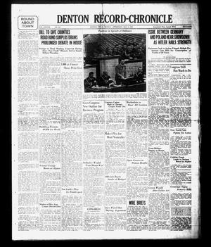 Denton Record-Chronicle (Denton, Tex.), Vol. 38, No. 222, Ed. 1 Monday, May 1, 1939